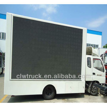 high quality Foton mini truck advertising display led, 4*2 full color led disply led truck